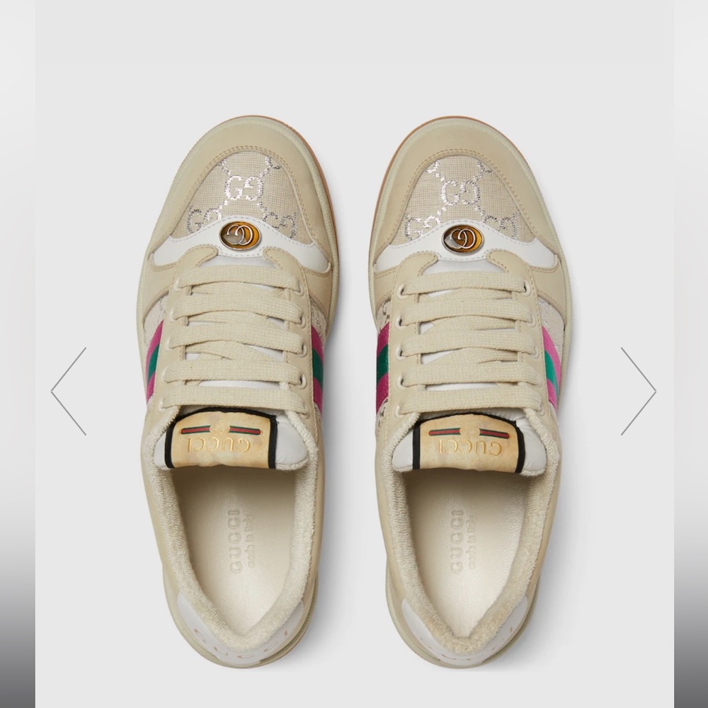 Gucci womens screener sneaker, size 39, worn handful of times